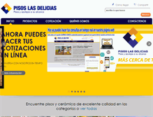 Tablet Screenshot of pisoslasdelicias.com